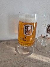 GENUINE GERMAN BITBURGER PILS BEER GLASS,FOR PILSNER LAGER, RARE!