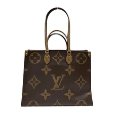 LOUIS VUITTON OnTheGo GM M44576 Monogram Giant Reverse Tote Bag Brown #OK1957