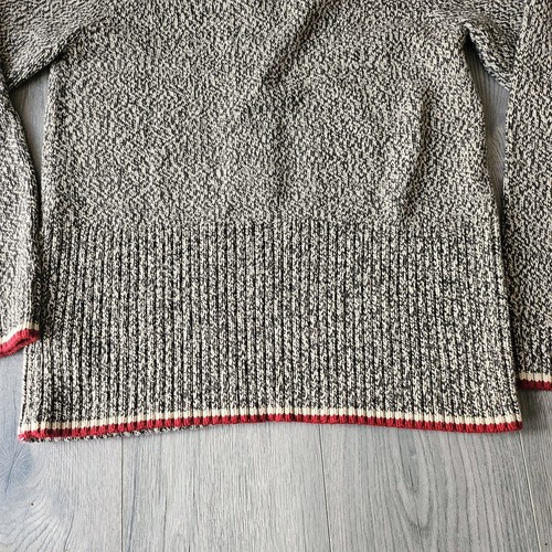 Roots Cabin Cardigan Women's Size Large Salt & Pepper Grey Great Condition - Picture 8 of 8