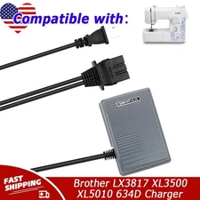 Foot Speed Control Pedal+Cord for Brother LX3817 XL3500 XL5010 634D 929D 760DE