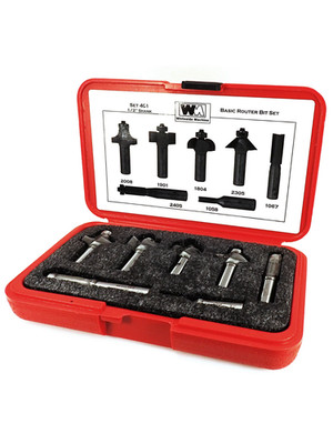Whiteside 1/2'' Shank Router Bit Set - 7 Piece #401