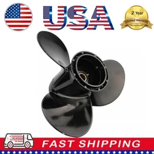 Used 10 1/4X11 Outboard Propeller 10.25x11 For Suzuki 20-30HP 10 Tooth Aluminum
