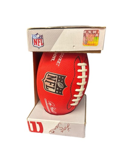 Wilson "The Duke" Mini Football NFL Bronze Series Roger Goodell RED 2018