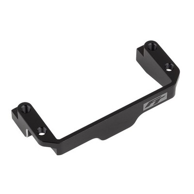 Team Associated RC10B7 FT One-Piece Servo Mount, black aluminum / AE92480