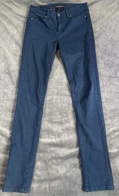 Calvin Klein Jeans Womens Dark Wash Blue Skinny Jeans Mid Rise Slim 5-Pocket