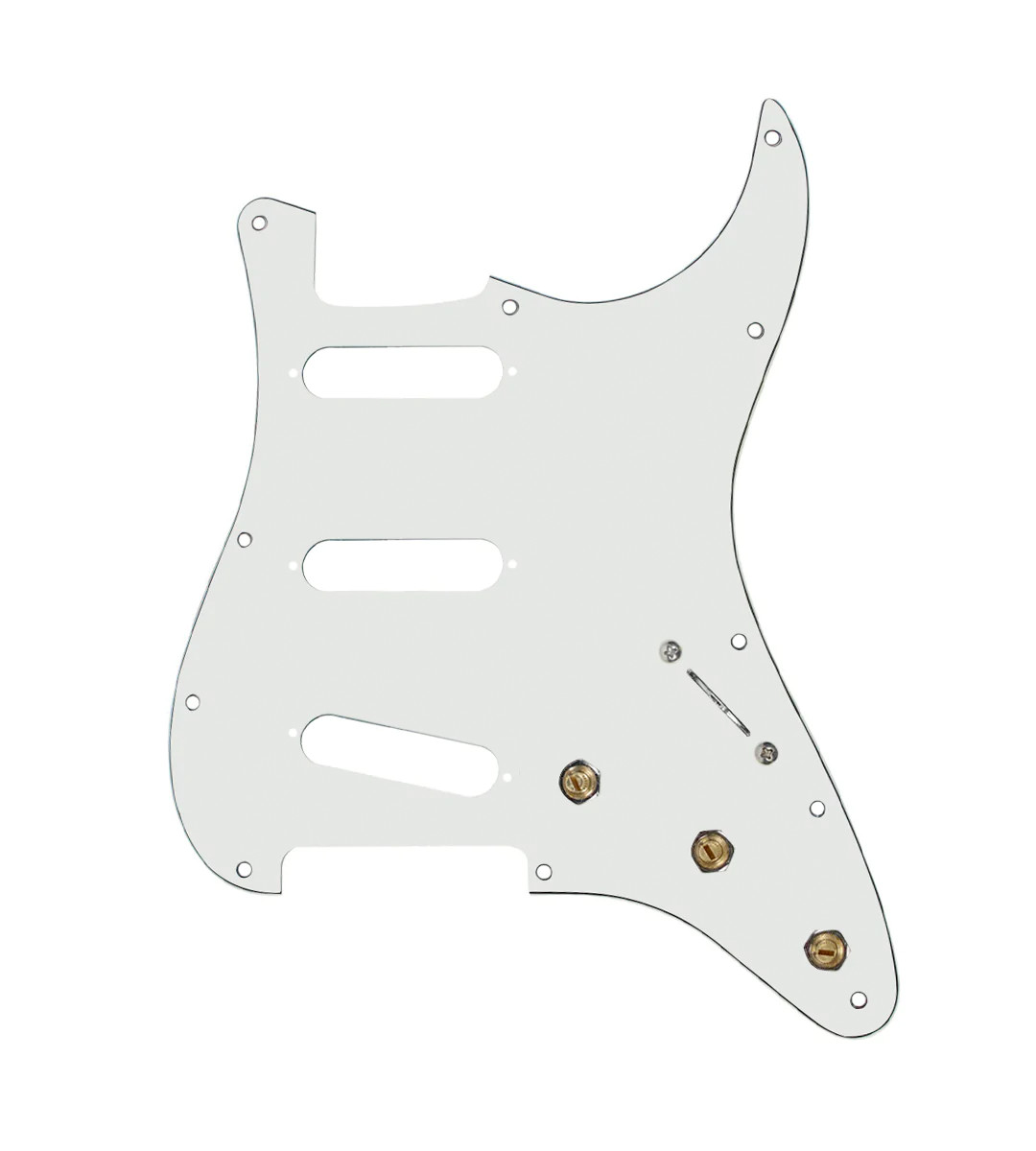 920D Custom SSS Pre-Wired Pickguard for Strat With A Parchment Pickguard and 25090₽
