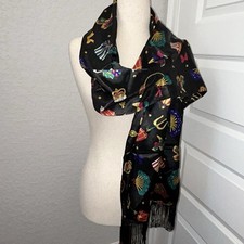 Diane Von Furstenberg The Color Authority Fringe Holiday Scarf Size OS