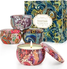 4 Pack Scented Candles Gifts for Women 10oz Home Scented Candles 100Hours Aromat