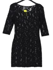 Warehouse A-Line Midi Dress UK12 in Black