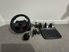Logitech G29 Steering Wheel slightly used cables and ORIGINAL BOX PS5,PC,PS4 
