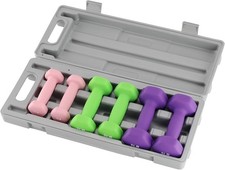 Neoprene Dumbbell Set for Women  Men Free Weights Pair Home Gym Hand Exercise