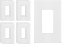 Screwless Decorator Light Switch Outlet Wall Plate Gloss Finish, Standard Siz...