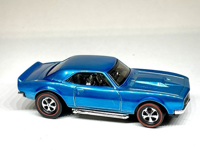 #ad CUSTOM MADE Prototype REDLINE SPECTRAFLAME Blue 🔥 Hot Wheels 67 Chevy CAMARO $80.60
