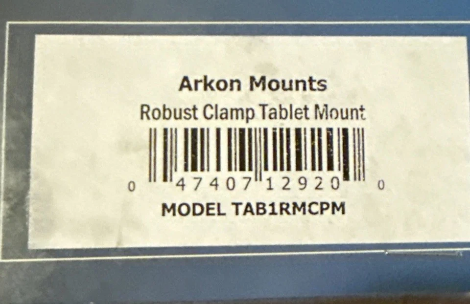 TAB1RMCPM.HD Arkon Heavy Duty Rail/Bar/Mic Stand X-LargeClamp Post Tablet Mount - Image 3 of 4