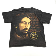 Bob Marley Zion 2007 Rasta Music Redemption Song Black T-Shirt Men s L