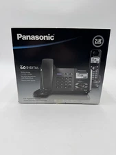 Panasonic 2 Line DECT 6.0 Cordless Corded Phone Digital Answer KX-TG9391T New