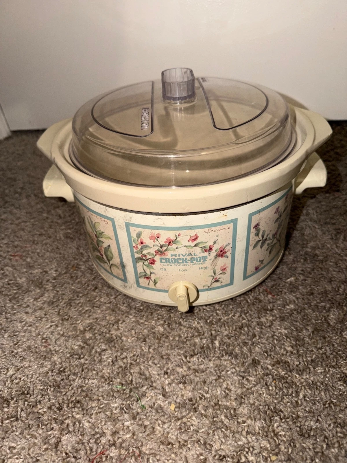 rival c3154/3 crock pot vintage late 1970 early 1980’s