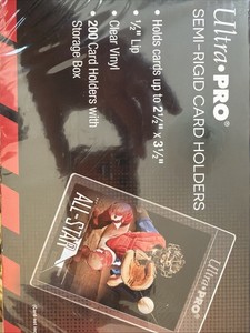 Ultrapro Semi-Rigid Card Holders 200ct Plus 100+ Extra Used Semi Rigid Holders