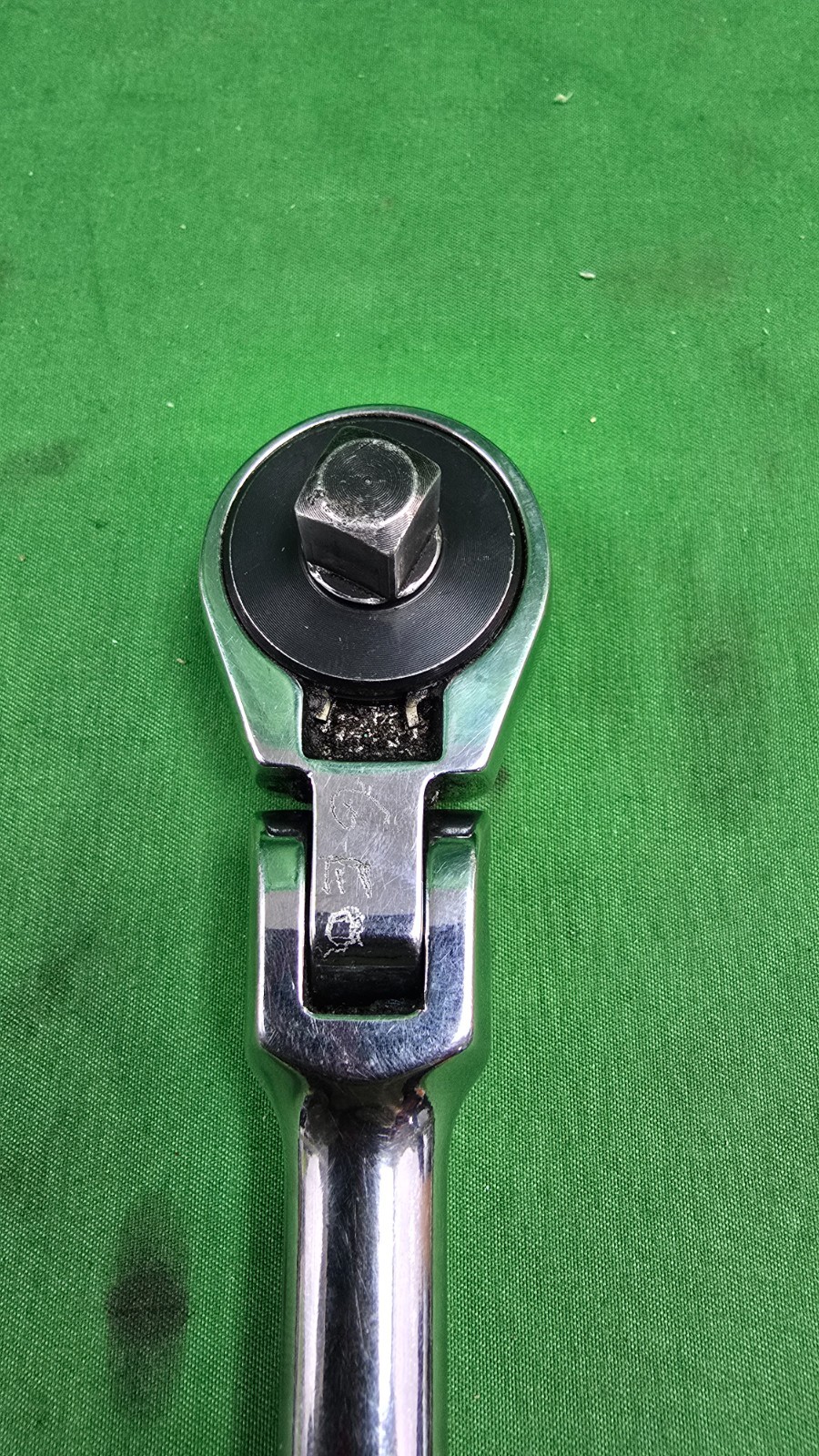 SK / S-K Tools 45183 Flex Head Ratchet, 3/8" Drive. 10.9" Length Good Condition