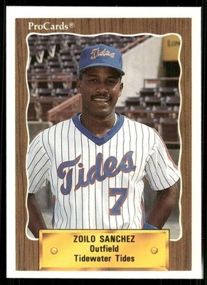 1990 Pro Cards Tidewater Tides ZOILO SANCHEZ RC METS DOMINICAN REPUBLIC