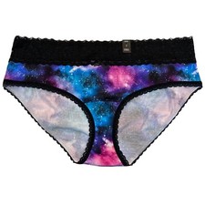 NWT TORRID Hipster Pantie Sz 0X-2X-4X Black Multicolor Jersey Lace