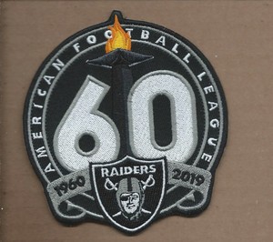 raiders 60 year patch