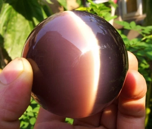 60/80MM Cat's Eye Crystal Ball Orb Sphere Healing ball Furnishing articles - Picture 16 of 39