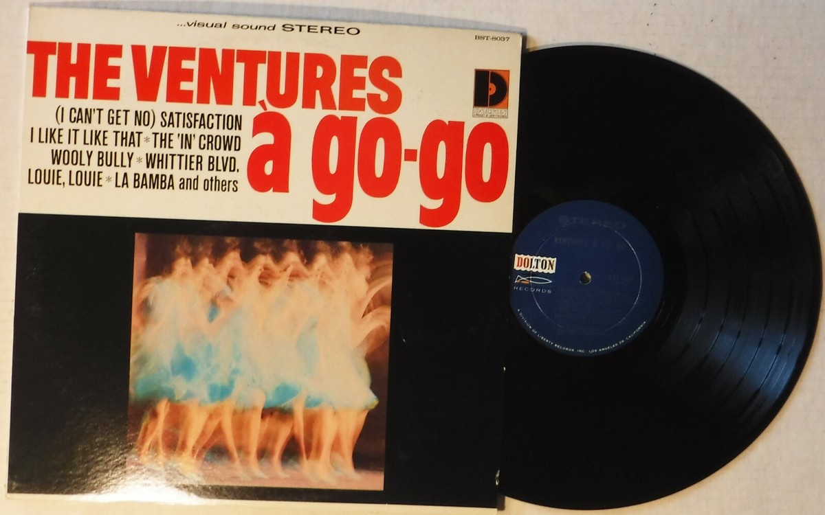THE VENTURES A-GO-GO – 12 INCH VINYL STEREO LP ALBUM – DOLTON BST