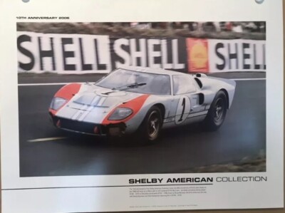 Ford GT40(Ken Miles)1966-24Hrs Le Mans 427, Ford GT40 Sweep (3) Car Poster Set!