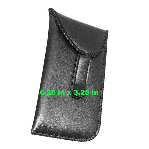 New Glasses Pocket Clip Shirt Pocket Glasses Case With Flap Soft Eyeglass Case - Picture 2 of 5