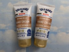 LOT 2 GOLD BOND ECZEMA RELIEF HAND CREAM 2 COLLOIDAL OATMEAL 3 OZ EXP 2026
