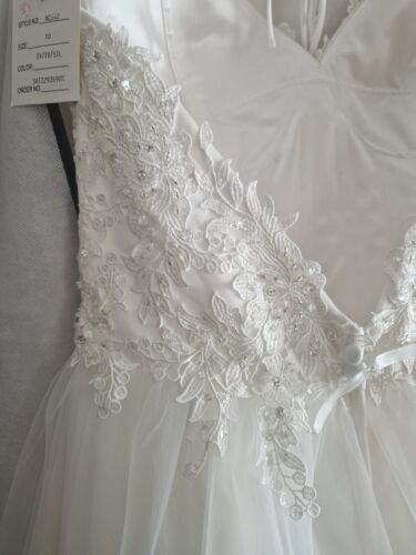 Brand New Art Couture Wedding Dress Size 10 Ivory - Picture 6 of 6