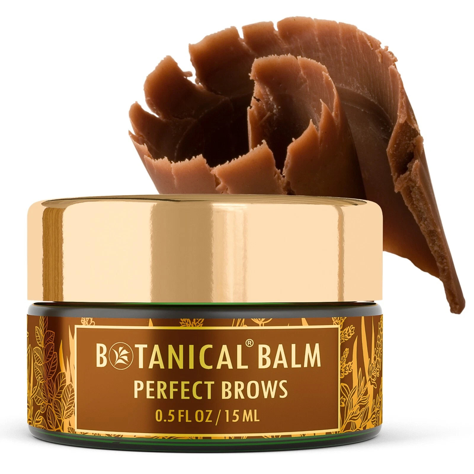 Perfect Brows Balm Botanical Natural Brow Thickening Pomade Eyebrow Styler 0.5oz
