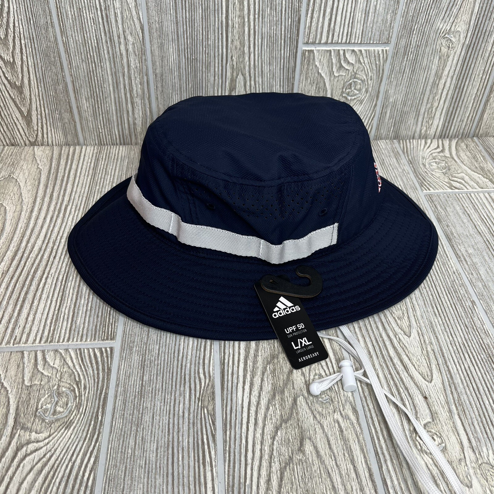 Adidas Victory Americana Aeroready 4 Bucket Hat Men's Size L/XL UPF 50