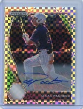 2021 Prizm Draft Picks IZAAC PACHECO RC SILVER POWER PLAID AUTO #5/17 TIGERS