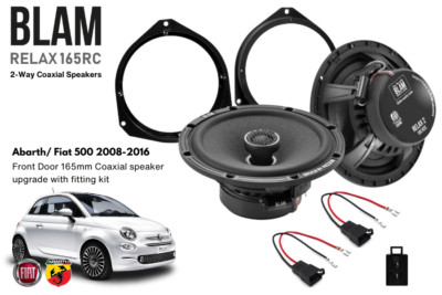 Abarth/ Fiat 500 (2008-2016) BLAM RELAX 165RC Front Door Coaxial speaker upgrade