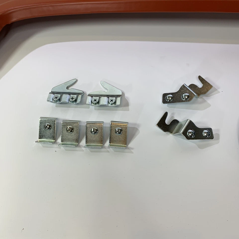 Pair Fender Skirts for 1955 1956 Ford Victoria Fairlane (Kit Clamps Rubber) - Image 3 of 4