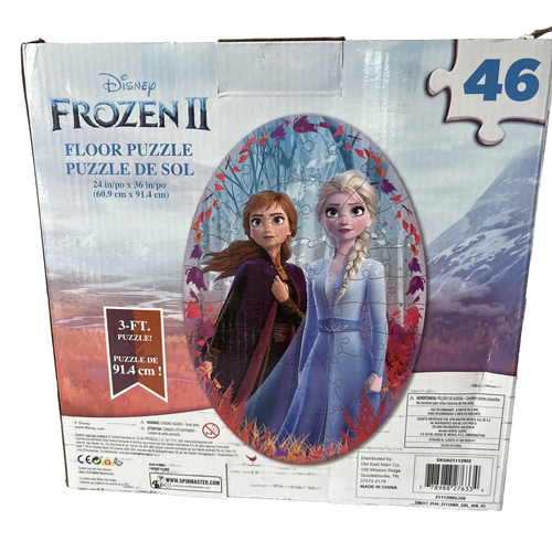 Cardinal Disney Frozen 2 Elsa & Anna Jumbo 46-Piece 3-Foot Floor Puzzle #5089 - Picture 2 of 6
