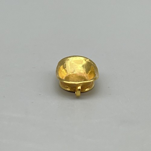 EUGENE KUPJACK Artisan GOLD PLATED Centerpiece Bowl 1:12 MINIATURE DOLLHOUSE VTG - Picture 10 of 17