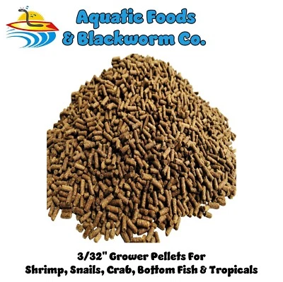 AQUATIC FOODS INC. Shrimp, Axolotl, Snail GROWER Pellets also for ALL Bottom Fish by Zeigler