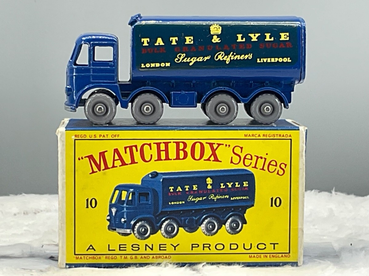 MATCHBOX N°10 SUGAR CONTAINER TRUCK 1961 1961 Matchbox Lesney No 10 Tate and Lyle Sugar Container