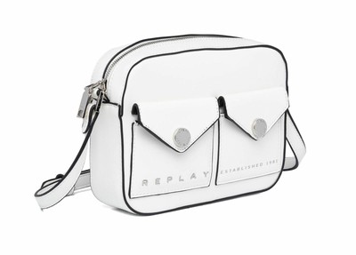 Sac Bandoulière Replay Optical White - Neuf Avec étiquettes, En Polyuréthane, Modèle FW3586