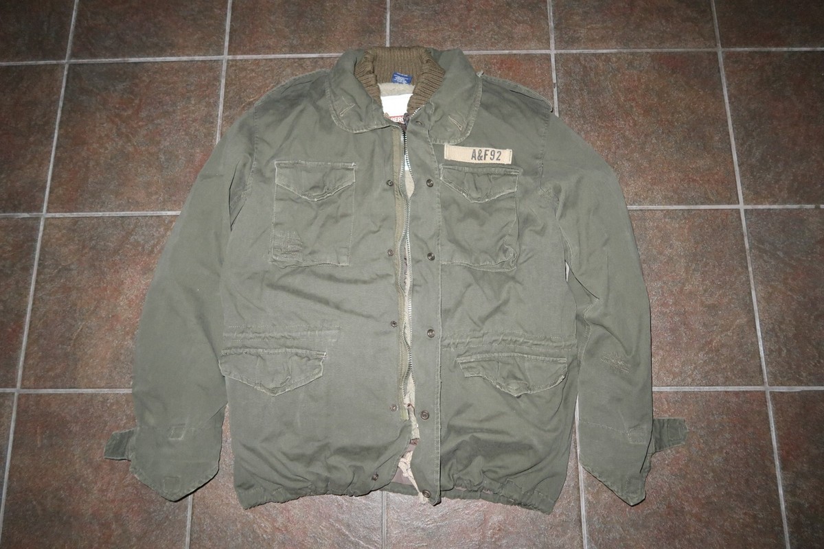 Abercrombie & Fitch M65 Olive Green Army Military Field Jacket