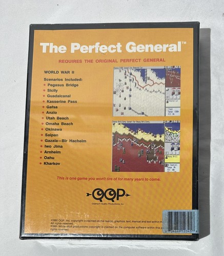 Vintage The Perfect General - Scenario Disk Floppy 3.5 PC - Shrink Wrap - Picture 3 of 6