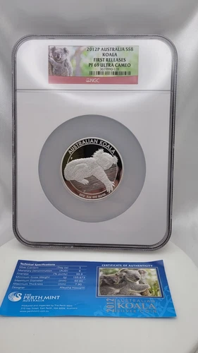 2012 P Australia $8 Koala 5 Ounce Silver Coin NGC PF69 Ultra Cameo