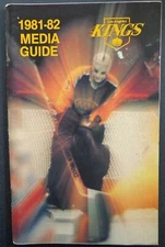 1981-82 Los Angeles Kings Media/Press Guide Mario Lessard on the Cover 178006