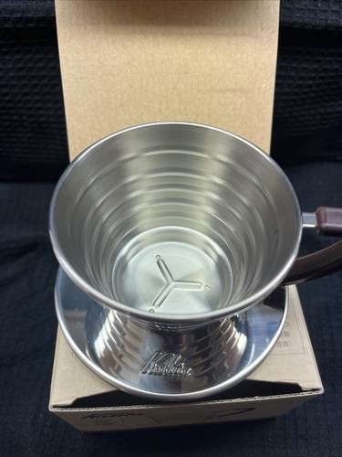 Kalita 155S Wave Coffee Tea Dripper Stainless Steel Brown Handle & Filters - NEW - Bild 7 von 16