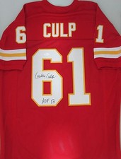 Kansas City Chiefs CURLEY CULP Signed Custom Red Jersey AUTO w/ 