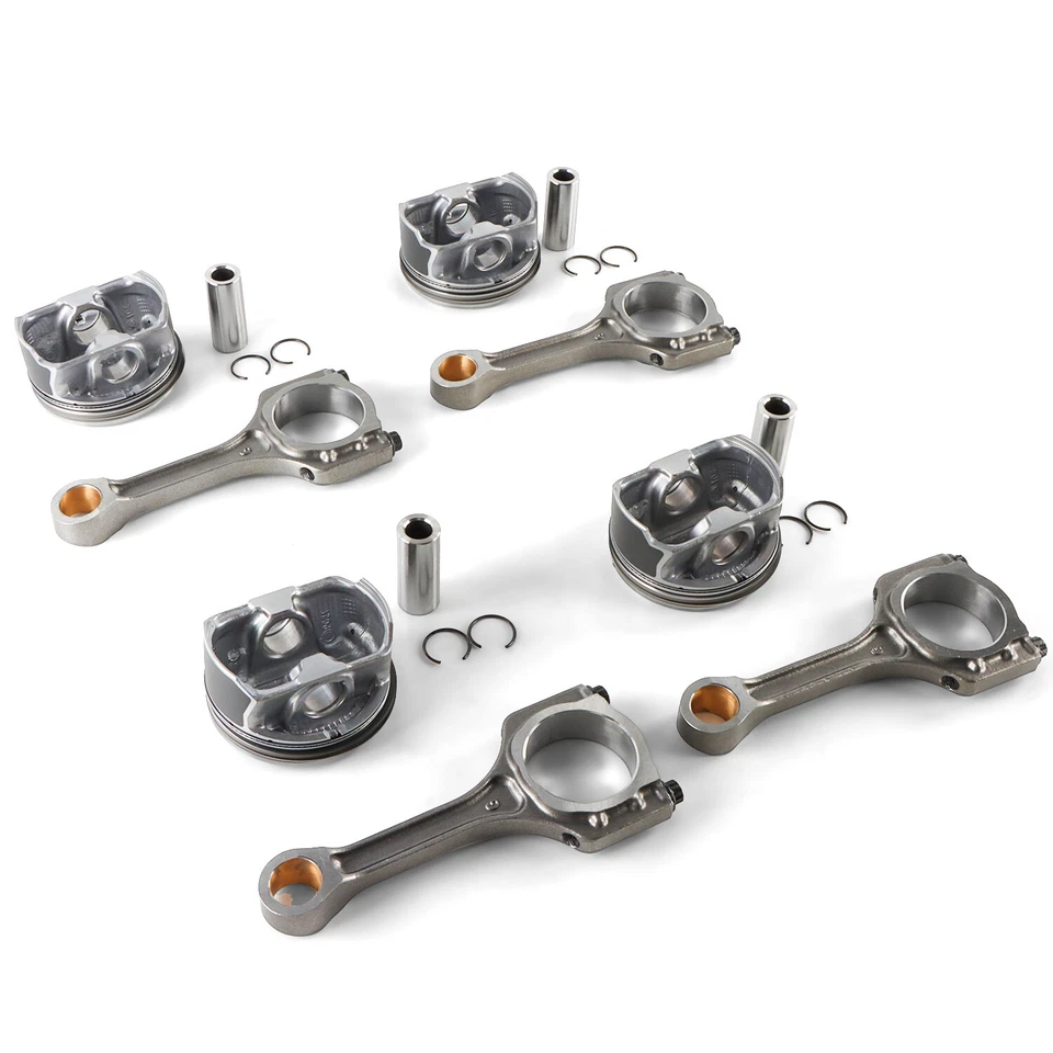 4件装活塞套件和连接杆23510-2G540适用于2011-2020起亚Optima Sorento 2.4L — 第 4/4 张图片