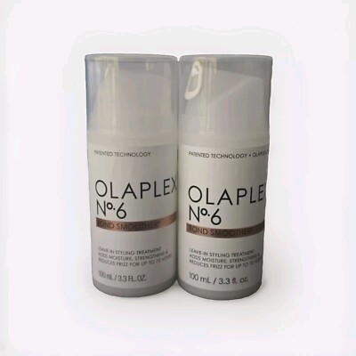 Olaplex No.6 Bond Repair Leave-In Styling Cream, Anti-Frizz, 3.3oz (2-Pack)